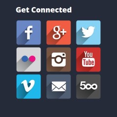 Flik productions social media icons