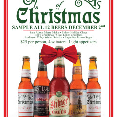 12 Beers of Christmas Chicago poster design