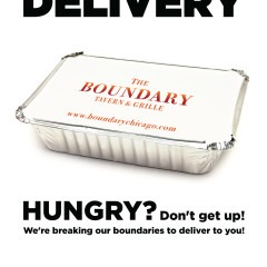 Boundary Chicago food delivery ad design