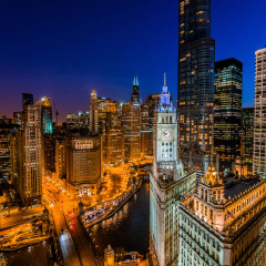 Chicago Michigan Ave skyline photography