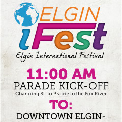 Elgin iFest advertisement and logo design