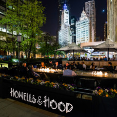Howells and Hood outdoor patio Chicago nightlife