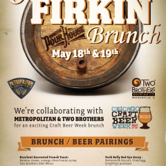 Old Town Pour House Chicago great firkin brunch poster design
