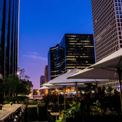 South Branch outdoor patio Chicago River