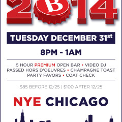 boundary Chicago New Years Eve 2014 poster design