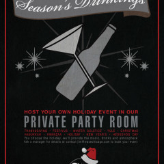 holiday parties for trace Chicago poster
