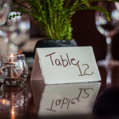 table setting reflection - event photography